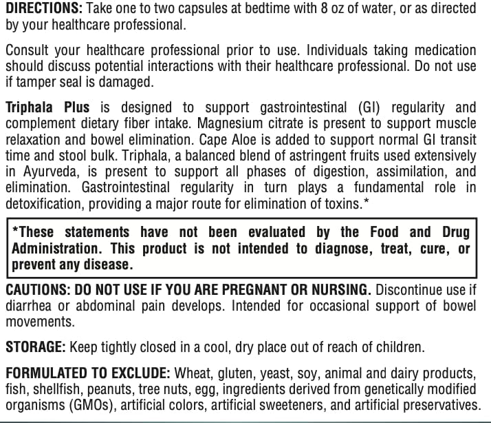 Triphala Plus Capsules 60 - Image 7