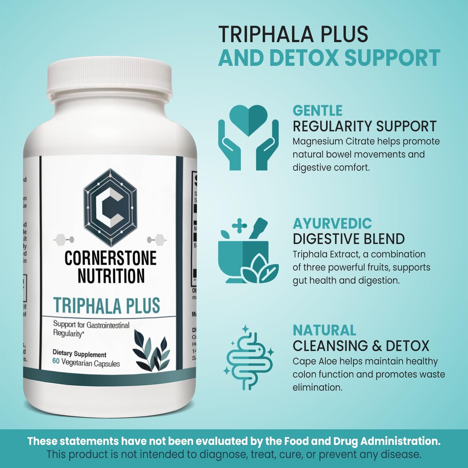 Triphala Plus Capsules 60 - Image 3